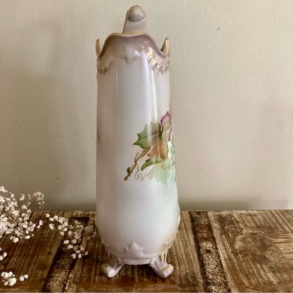 Vintage A&C Bavaria Pitcher with 3 Cups Grape Motif - Picture 9 of 17